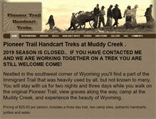 Tablet Screenshot of pioneerhandcarttreks.com